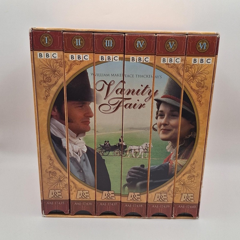 Vanity Fair VHS Box Set 1998 BBC A&E Miniseries 6-Tape Complete Thackeray